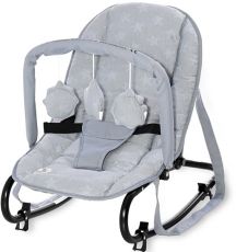 Шезлонг Lorelli Rock Star LUXE Silver Blue STARS (10110152149)
